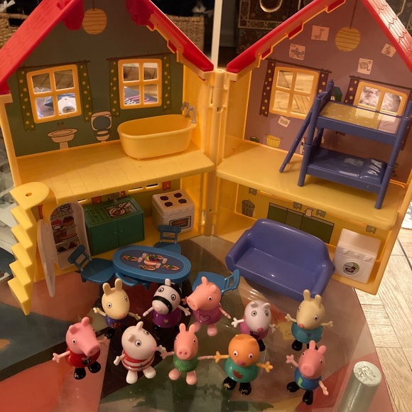 Peppa Pig Toys Peppa Pigs House Playset Foldable House Case